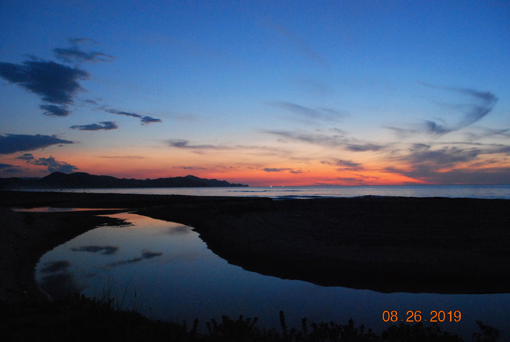 夕日が落ちてからの景色